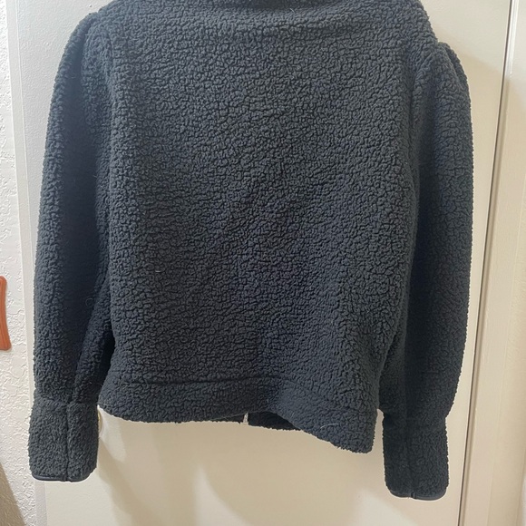 Teddy jacket NWT with faux leather trim - Picture 6 of 7